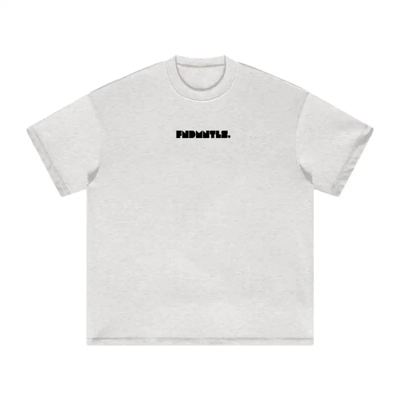 FNDMNTLS. Black Logo Heavyweight Graphic TShirt - Heretic-s Streetwear - 100% Cotton Shirt - 305GSM T-Shirt