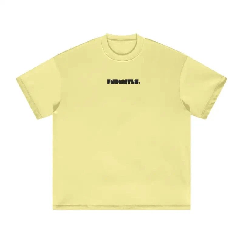 FNDMNTLS. Black Logo Heavyweight Graphic TShirt - Heretic-s Streetwear - 100% Cotton Shirt - 305GSM T-Shirt