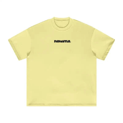 FNDMNTLS. Black Logo Heavyweight Graphic TShirt - Heretic-s Streetwear - 100% Cotton Shirt - 305GSM T-Shirt