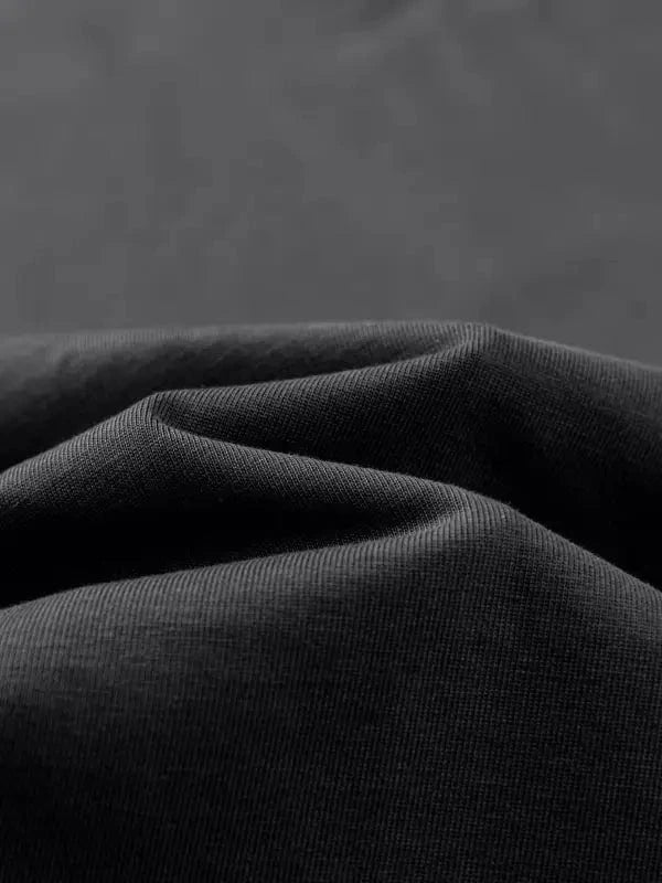 FNDMNTLS. Black Logo Heavyweight Graphic TShirt - Heretic-s Streetwear - 100% Cotton Shirt - 305GSM T-Shirt