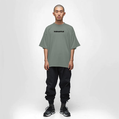 FNDMNTLS Black Logo Heavyweight Graphic TShirt - Heretic - s Streetwear - 100% Cotton Shirt - 305GSM T-Shirt -  product_type