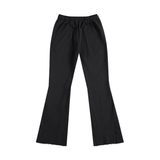 FNDMNTLS. Mr. Rodgers Flared Black Drawstring Pants