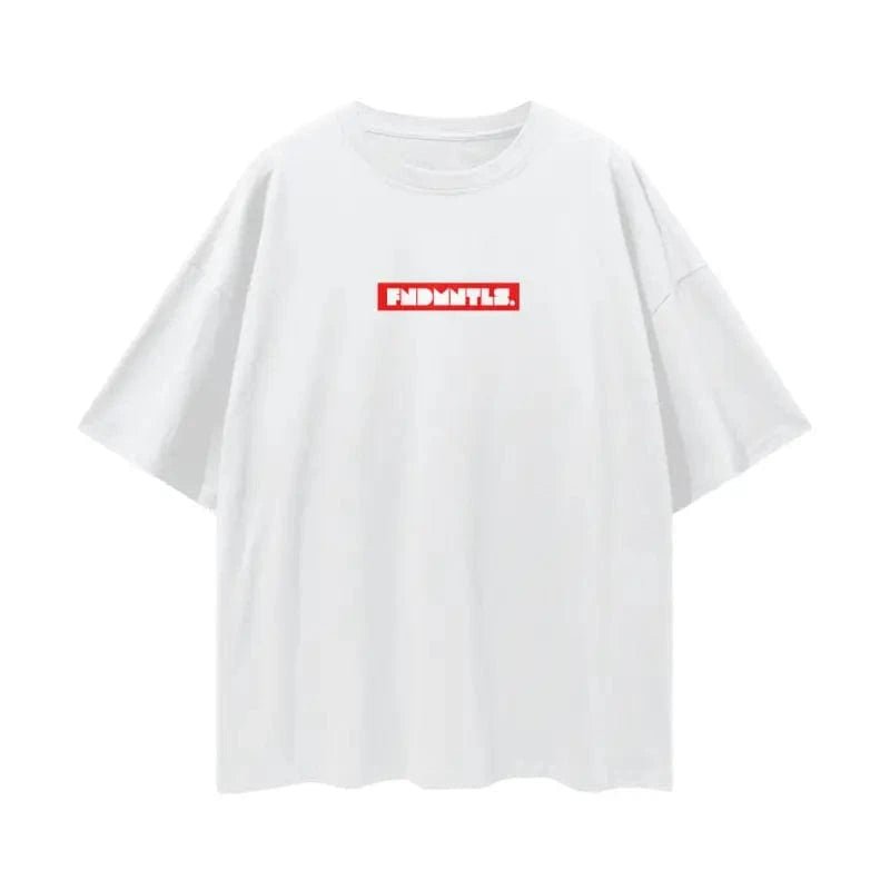 FNDMNTLS. Box Logo Graphic T-shirt - Heretic - s Streetwear - Box Logo - Casual Wear -  product_type