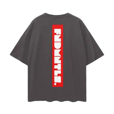 FNDMNTLS. Box Logo Graphic T-shirt - Heretic - s Streetwear - Box Logo - Casual Wear -  product_type