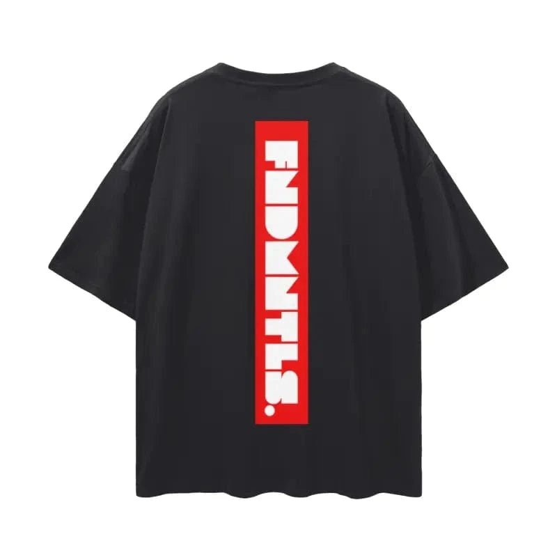FNDMNTLS. Box Logo Graphic T-shirt - Heretic - s Streetwear - Box Logo - Casual Wear -  product_type