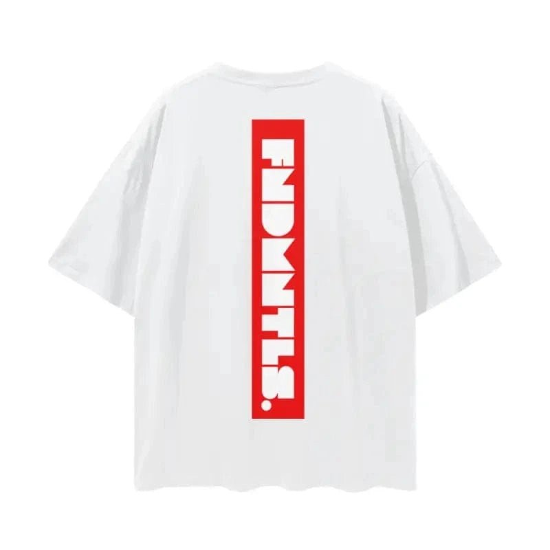 FNDMNTLS. Box Logo Graphic T-shirt - Heretic - s Streetwear - Box Logo - Casual Wear -  product_type