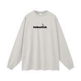 Oat Gray Long Sleeve Graphic Tee featuring chrome cardinals long design
