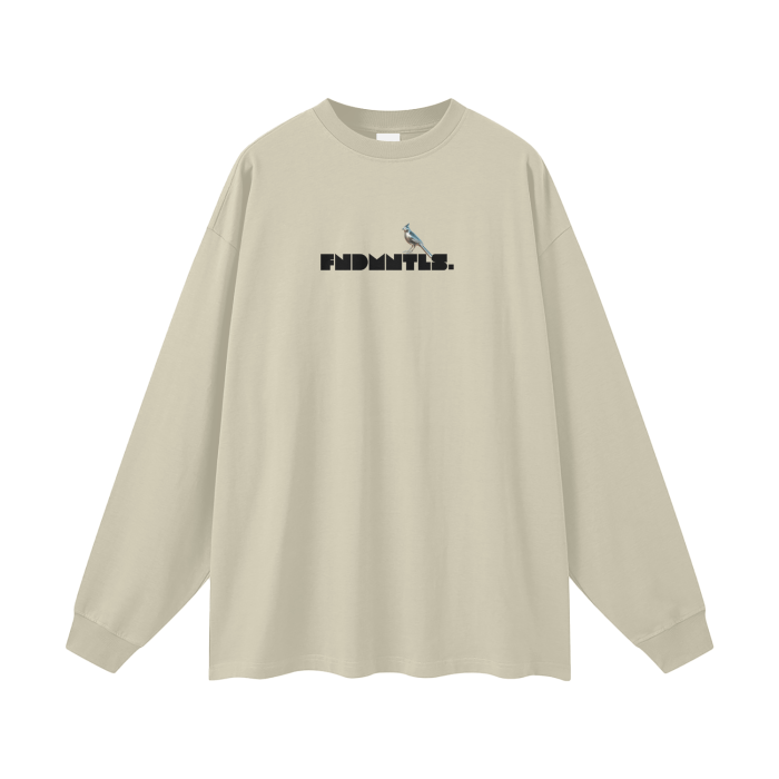 FNDMNTLS. Chrome Cardinals Long Sleeve Graphic TShirt - Heretic - s Streetwear - Casual Wear - Chrome Cardinals -  product_type