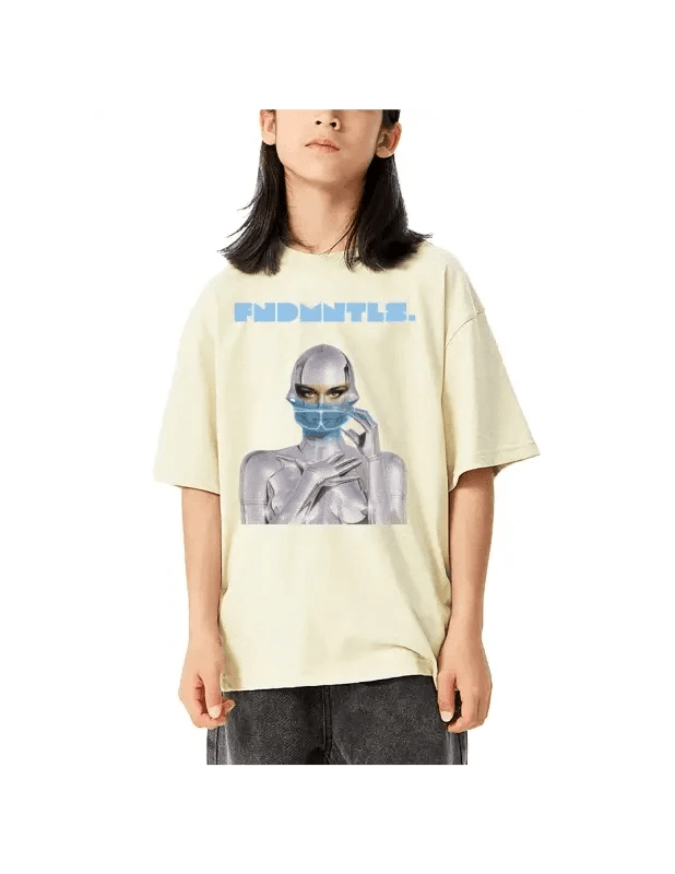 FNDMNTLS. Cyborg Kids Graphic Tshirt - Heretic - s Streetwear - Cyborg FNDMNTLS - graphic T-shirt -  product_type