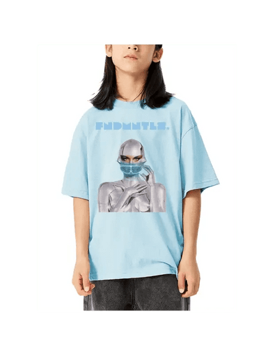 FNDMNTLS. Cyborg Kids Graphic Tshirt - Heretic - s Streetwear - Cyborg FNDMNTLS - graphic T-shirt -  product_type