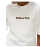 White crew neck Graphic t-shirt from Fndmntls Duck Camo Heavyweight Tee collection in inches and centimeters