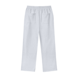 White elastic waist pants in cotton fleece for Ferrari Boys, available in inches and centimeters
