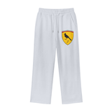 White cotton fleece sweatpants with bird emblem for Ferrari Boys, available in inch and cm sizes