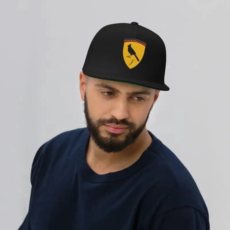 FNDMNTLS. Ferrari Boys Flat Brim Cap - Heretic - s Streetwear - Ferrari Boys - Flat Bill Cap -  product_type