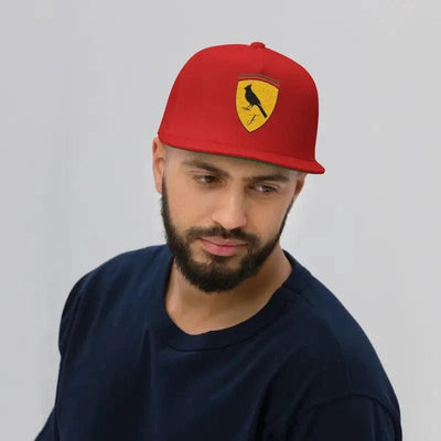 FNDMNTLS. Ferrari Boys Flat Brim Cap - Heretic - s Streetwear - Ferrari Boys - Flat Bill Cap -  product_type