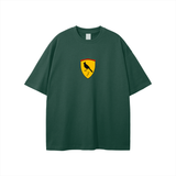 Green T-shirt with bird emblem for Ferrari Boys Graphic Bird Emblem Tee product line