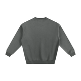 Gray crewneck sweatshirt from Fndmntls Fleeced Cotton Blend Sweatshirt collection
