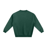 Dark green Fndmntls Fleeced Sweatshirt made with cotton blend fabric, size large