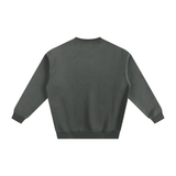 Gray crewneck sweatshirt from Fndmntls Fleeced Cotton Blend Sweatshirt collection