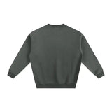 Gray crewneck sweatshirt from Fndmntls Fleeced Cotton Blend Sweatshirt collection