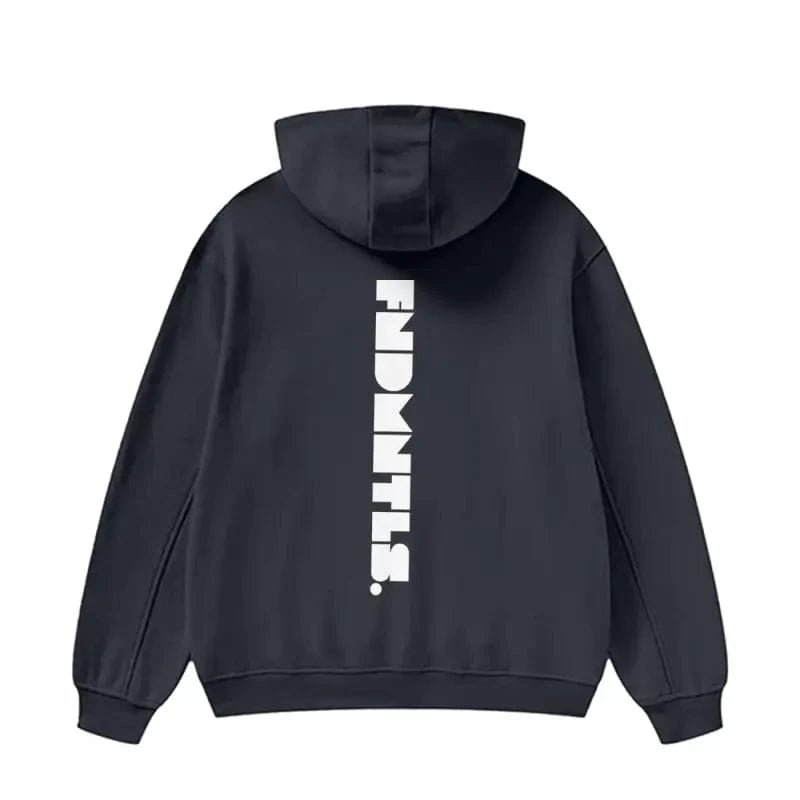 FNDMNTLS. High Neck Insulated Fleece Hoodie - Heretic-s Streetwear - Comfortable Fit - Daily Casual Wear