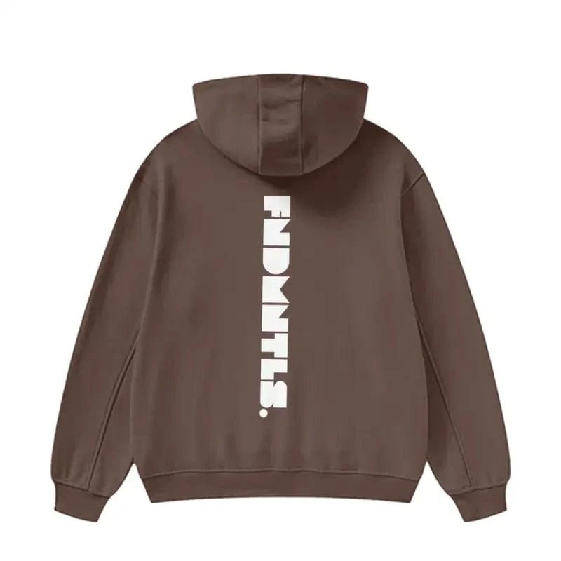 FNDMNTLS. High Neck Insulated Fleece Hoodie - Heretic-s Streetwear - Comfortable Fit - Daily Casual Wear