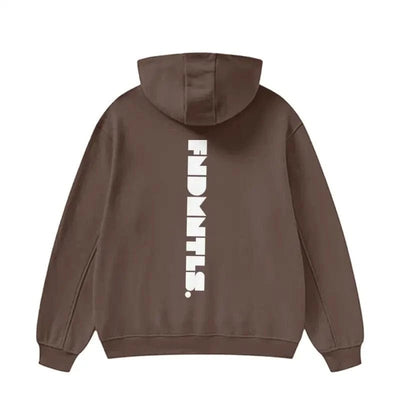 FNDMNTLS. High Neck Insulated Fleece Hoodie - Heretic-s Streetwear - Comfortable Fit - Daily Casual Wear