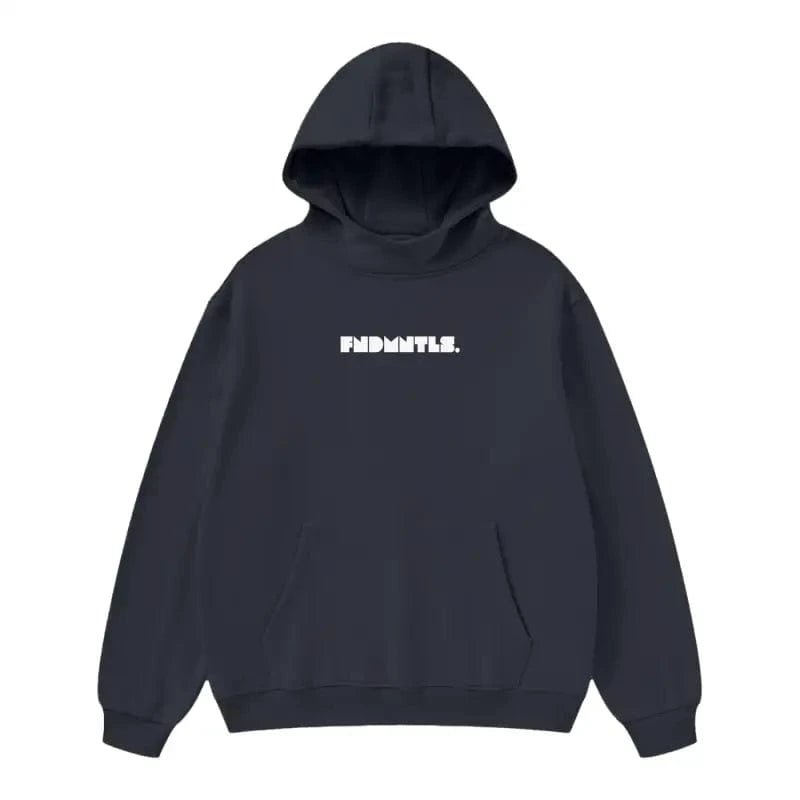FNDMNTLS. High Neck Insulated FOG Solid Color Fleece Hoodie - 385 GSM - Heretic - s Streetwear - Comfortable Fit - Daily Casual Wear -  product_type