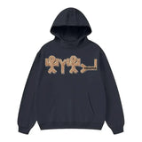 FNDMNTLS.x Yahuah High Neck Insulated FOG Solid Color Fleece Hoodie - 385 GSM Black / S