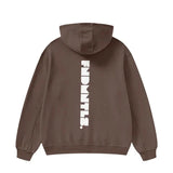 FNDMNTLS. High Neck Insulated FOG Solid Color Fleece Hoodie - 385 GSM