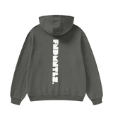 FNDMNTLS. High Neck Insulated FOG Solid Color Fleece Hoodie - 385 GSM