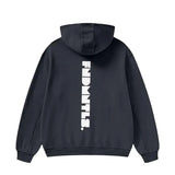 FNDMNTLS. High Neck Insulated FOG Solid Color Fleece Hoodie - 385 GSM