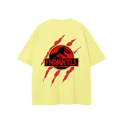 FNDMNTLS. Jurassic Park Footprint Graphic Tshirt - Heretic - s Streetwear - cotton t shirt - FNDMNTLS -  product_type
