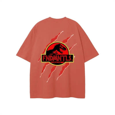 FNDMNTLS. Jurassic Park Footprint Graphic Tshirt - Heretic - s Streetwear - cotton t shirt - FNDMNTLS -  product_type