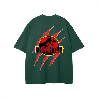 FNDMNTLS. Jurassic Park Footprint Graphic Tshirt - Heretic - s Streetwear - cotton t shirt - FNDMNTLS -  product_type