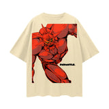 Oversize Deep Drop Shoulder Tee - 190 GSM - Light Apricot / S