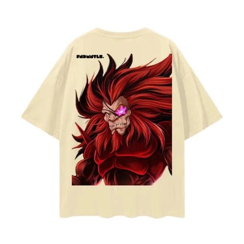 FNDMNTLS. Monstarr Oversize Deep Drop Shoulder Tee - 190 GSM - Heretic - s Streetwear - 100% Cotton Shirt - Casual Fashion -  product_type