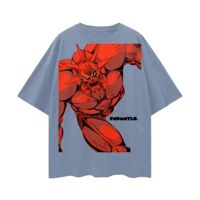 FNDMNTLS. Monstarr Oversize Deep Drop Shoulder Tee - 190 GSM - Heretic - s Streetwear - 100% Cotton Shirt - Casual Fashion -  product_type