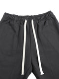Gray drawstring sweatpants from Rogers Fndmntls Flared collection in inches and centimeters
