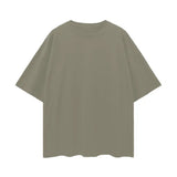 Olive green oversize deep drop shoulder T-shirt from Oversize Deep Drop Black Tee collection