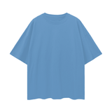 Blue oversized T-shirt with deep drop shoulder design from Oversize Deep Drop Black Tee collection