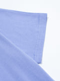 Periwinkle T-shirt sleeve featuring drop shoulder design in Oversize Deep Drop Black Tee