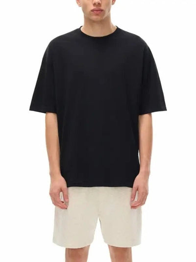 FNDMNTLS. Oversize Deep Drop Blank Tee - Heretic - s Streetwear - Cotton T-shirt - Deep Drop Shoulder -  product_type