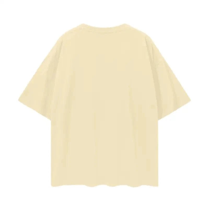 FNDMNTLS. Oversize Deep Drop Blank Tee - Heretic - s Streetwear - Cotton T-shirt - Deep Drop Shoulder -  product_type