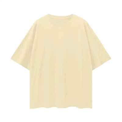 FNDMNTLS. Oversize Deep Drop Blank Tee - Heretic - s Streetwear - Cotton T-shirt - Deep Drop Shoulder -  product_type