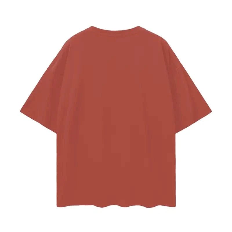 FNDMNTLS. Oversize Deep Drop Blank Tee - Heretic - s Streetwear - Cotton T-shirt - Deep Drop Shoulder -  product_type