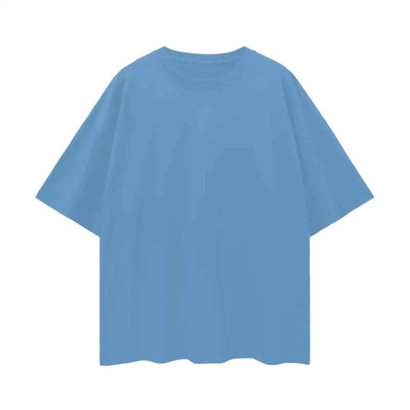 FNDMNTLS. Oversize Deep Drop Blank Tee - Heretic - s Streetwear - Cotton T-shirt - Deep Drop Shoulder -  product_type