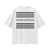 White T-shirt with patterned keffiyeh graphic design for Palestinian Keffiyeh Graphic Tee