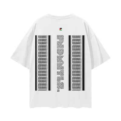 FNDMNTLS. Palestinian Keffiyeh Graphic Tshirt - Heretic - s Streetwear - Cotton T-shirt - Graphic T-shirt -  product_type