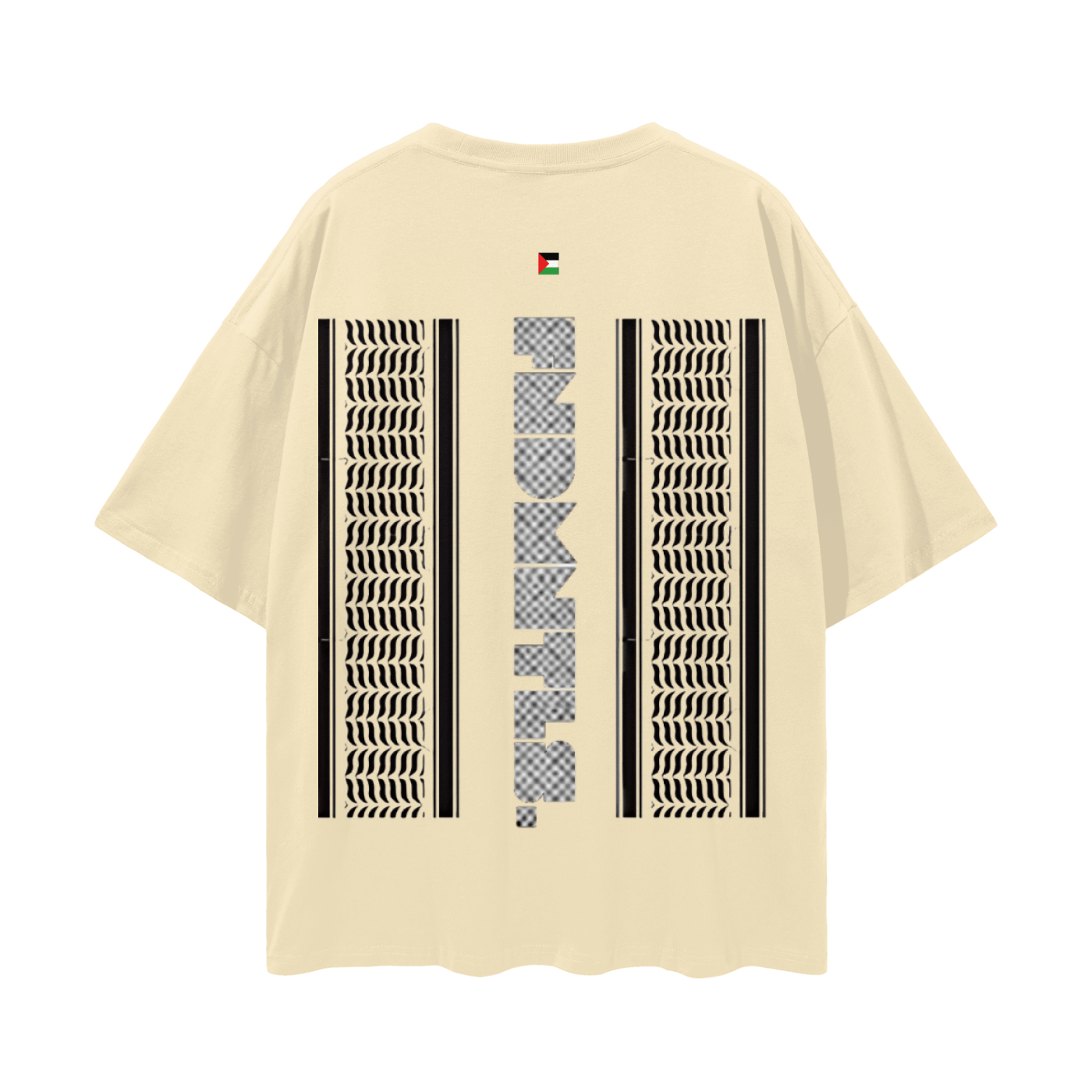 FNDMNTLS. Palestinian Keffiyeh Graphic Tshirt - Heretic - s Streetwear - Cotton T-shirt - Graphic T-shirt -  product_type